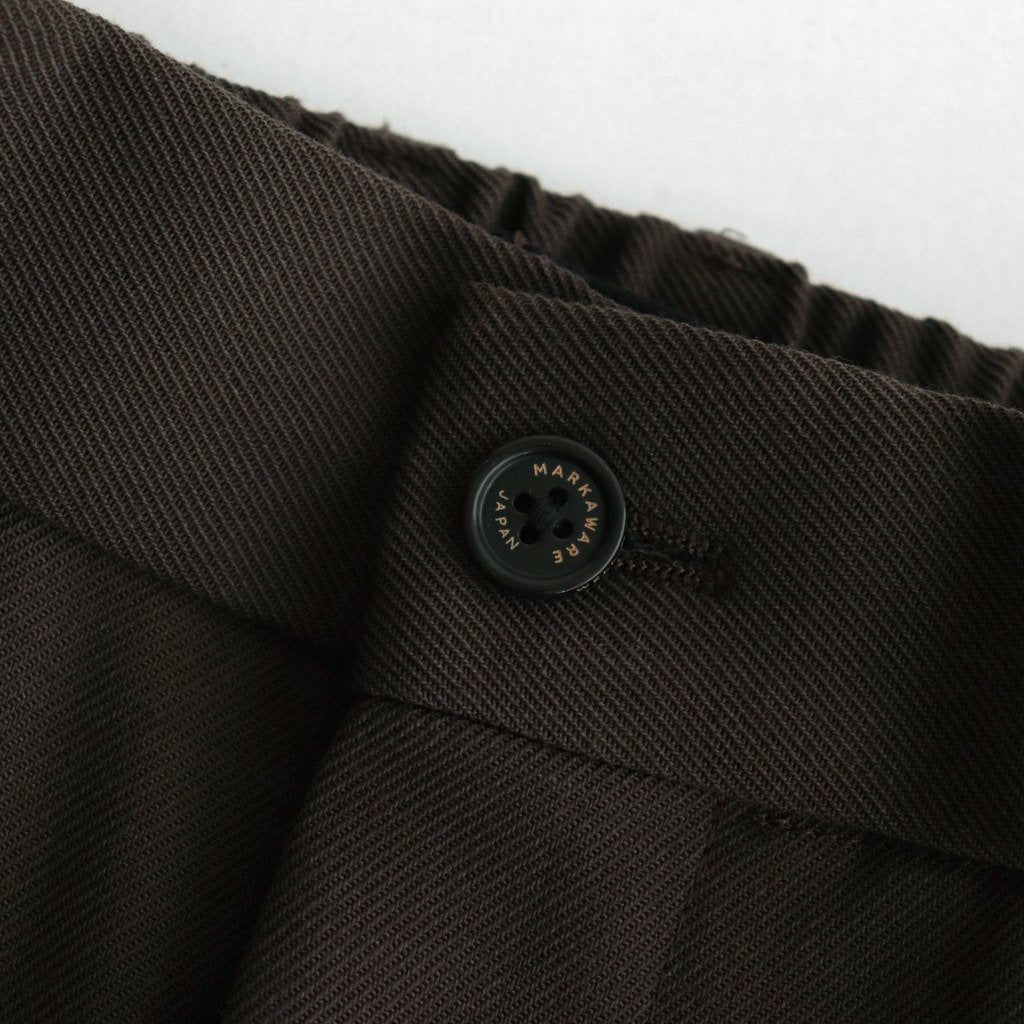 PEGTOP TROUSERS #BROWN KHAKI [A23C-04PT04C]
