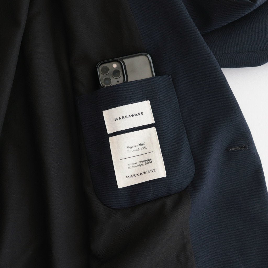 COMFORT BLAZER #NAVY [A23C-04JK01C] _ MARKAWARE | マーカウェア