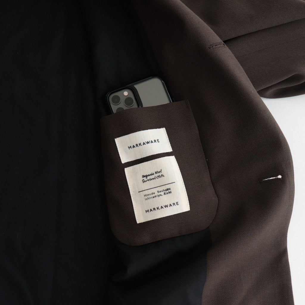 COMFORT BLAZER #BROWN KHAKI [A23C-04JK01C]