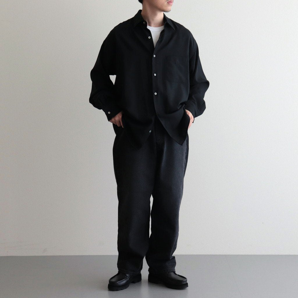 COMFORT FIT SHIRTS #BLACK [A23C-11SH02C] _ MARKAWARE | マーカ