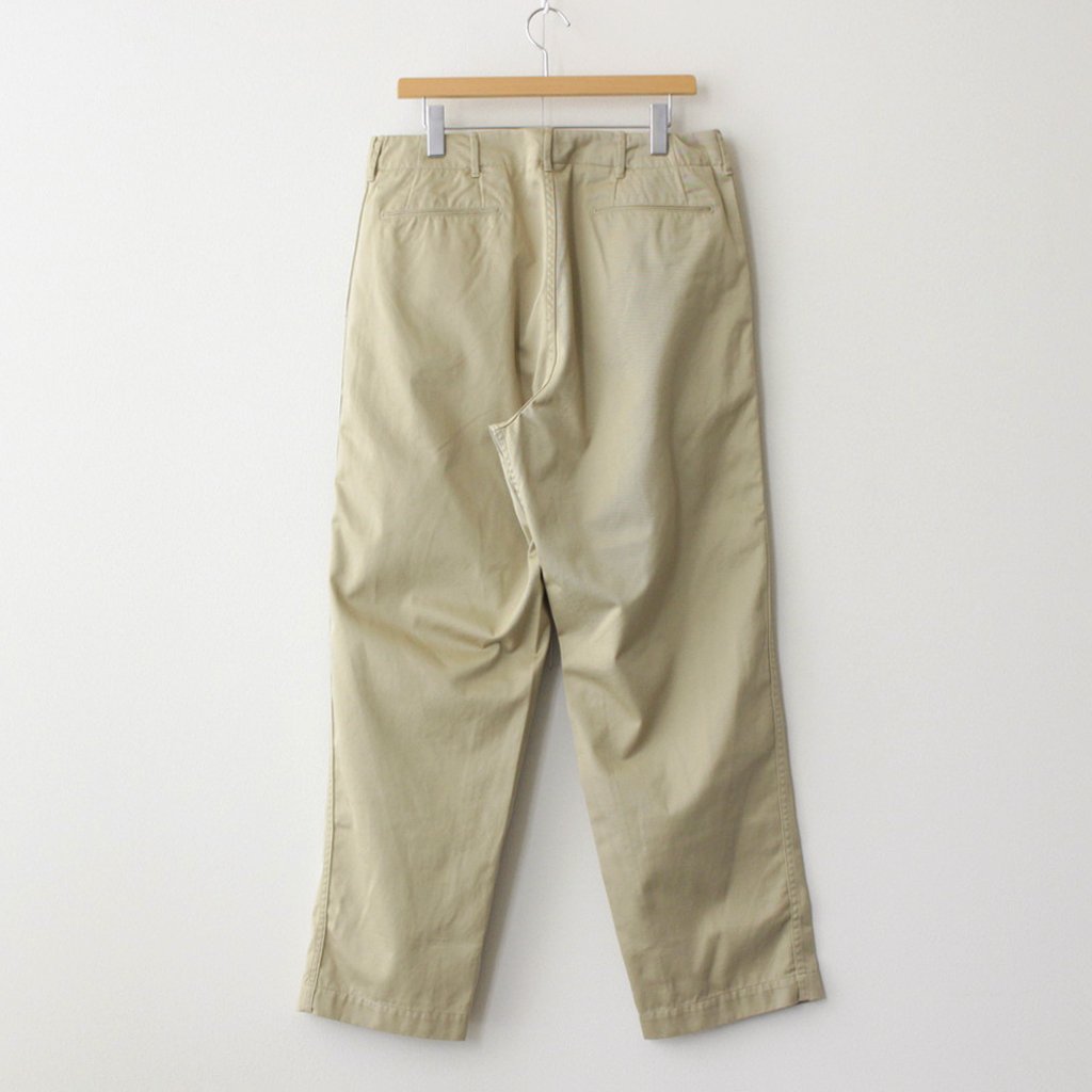 WIDE CHINO PANTS #KHAKI [SUCS301] _ nanamica | ナナミカ – Diffusion