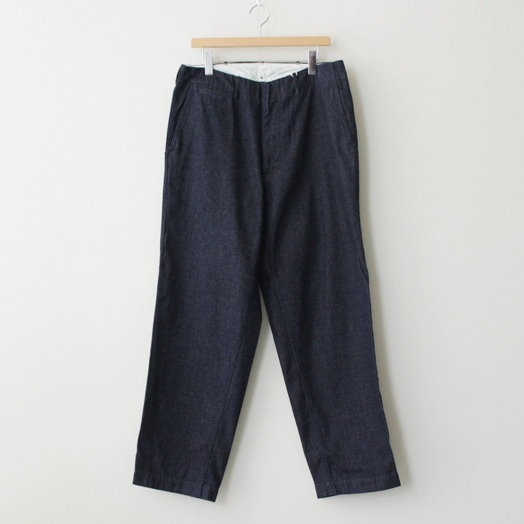 WIDE DENIM PANTS #INDIGO [SUCS306]