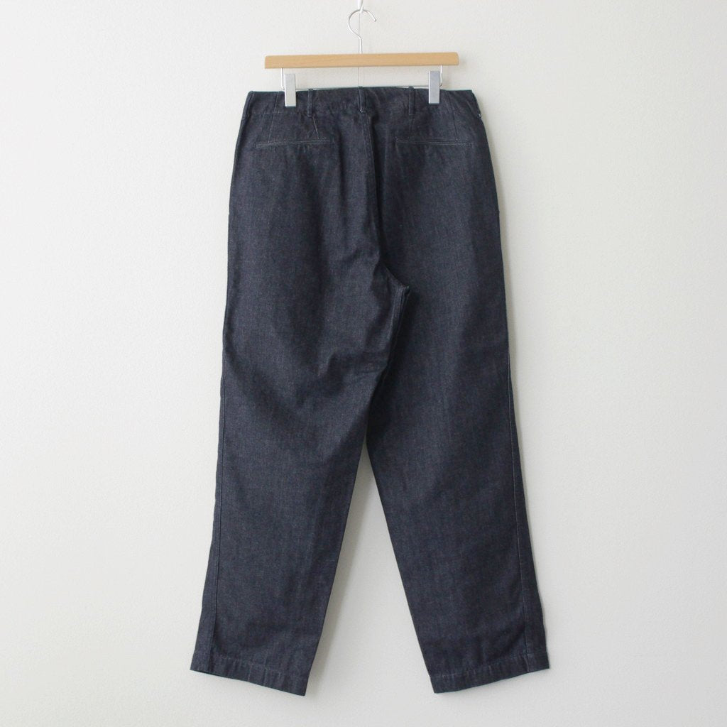 WIDE DENIM PANTS #INDIGO [SUCS306]