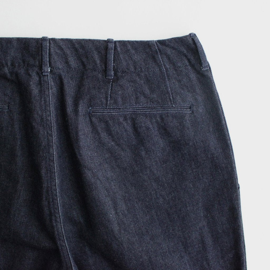 WIDE DENIM PANTS #INDIGO [SUCS306]