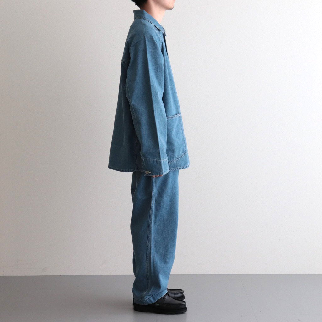 WIDE DENIM PANTS #INDIGO BLEACH [SUCS306] _ nanamica | ナナミカ