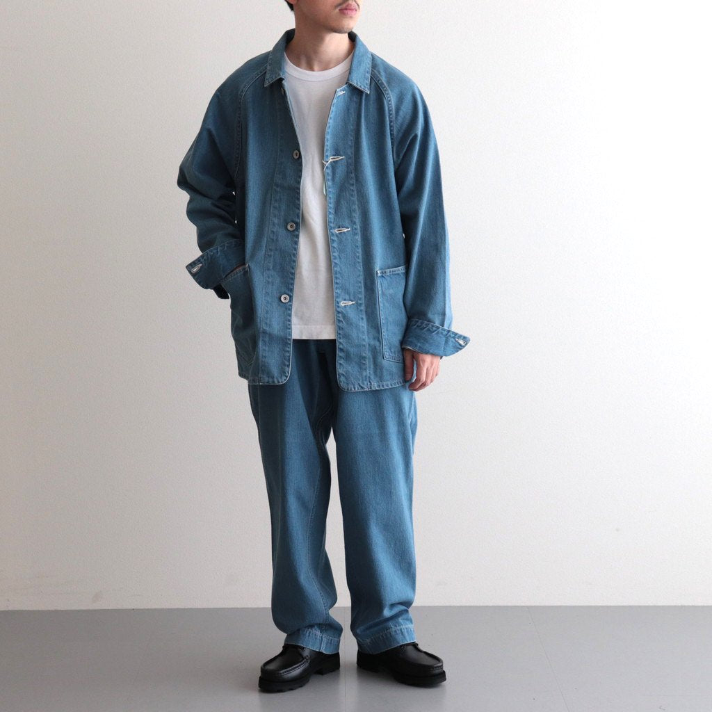 WIDE DENIM PANTS #INDIGO BLEACH [SUCS306] _ nanamica | ナナミカ