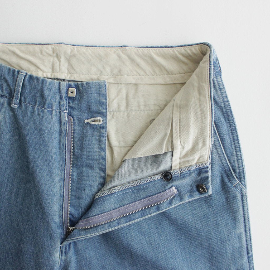 WIDE DENIM PANTS #INDIGO BLEACH [SUCS306] _ nanamica | ナナミカ