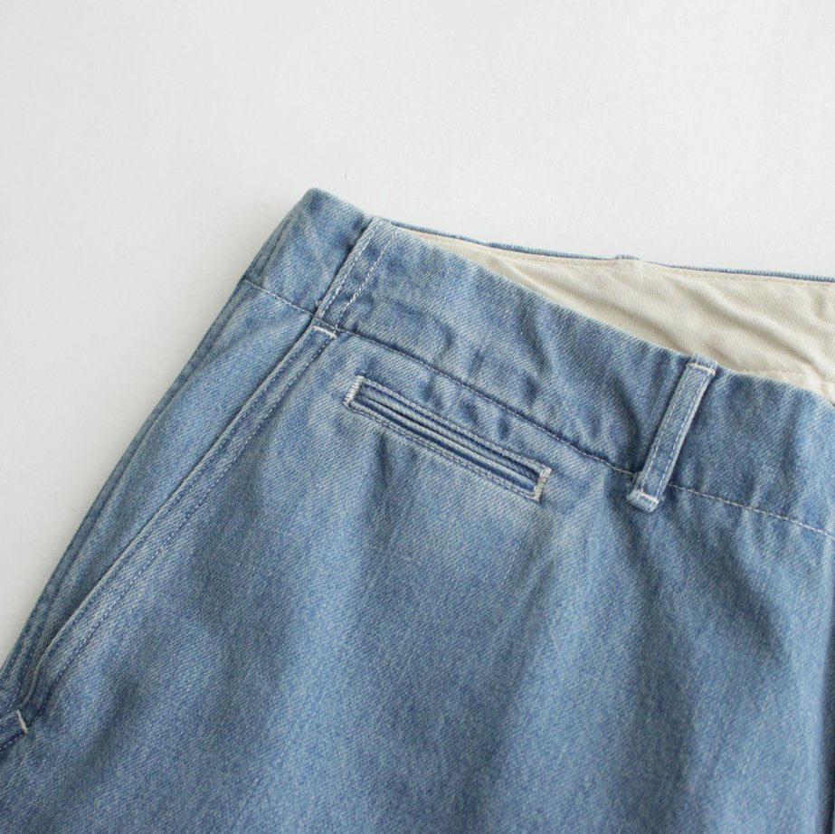 WIDE DENIM PANTS #INDIGO BLEACH [SUCS306] _ nanamica | ナナミカ