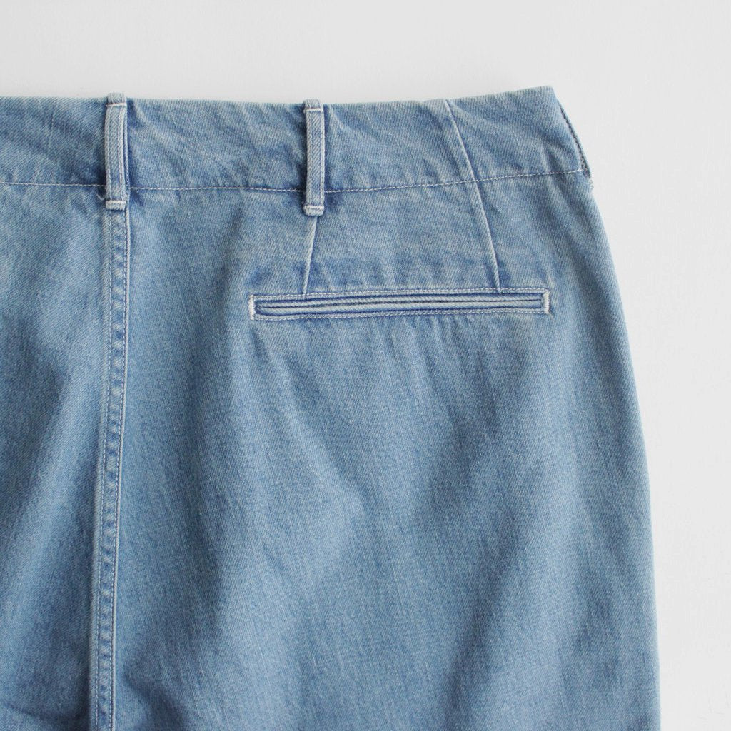 WIDE DENIM PANTS #INDIGO BLEACH [SUCS306] _ nanamica | ナナミカ