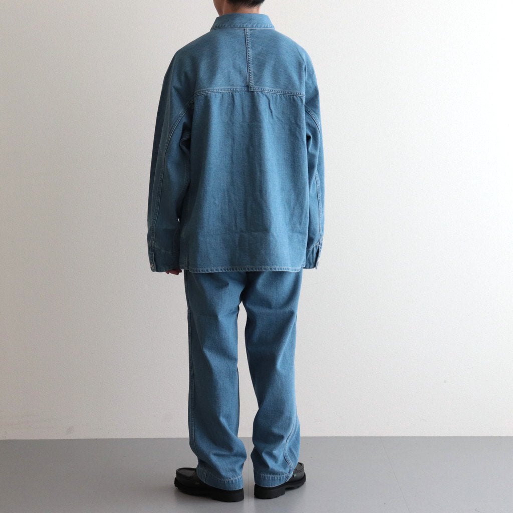 WIDE DENIM PANTS #INDIGO BLEACH [SUCS306] _ nanamica | ナナミカ