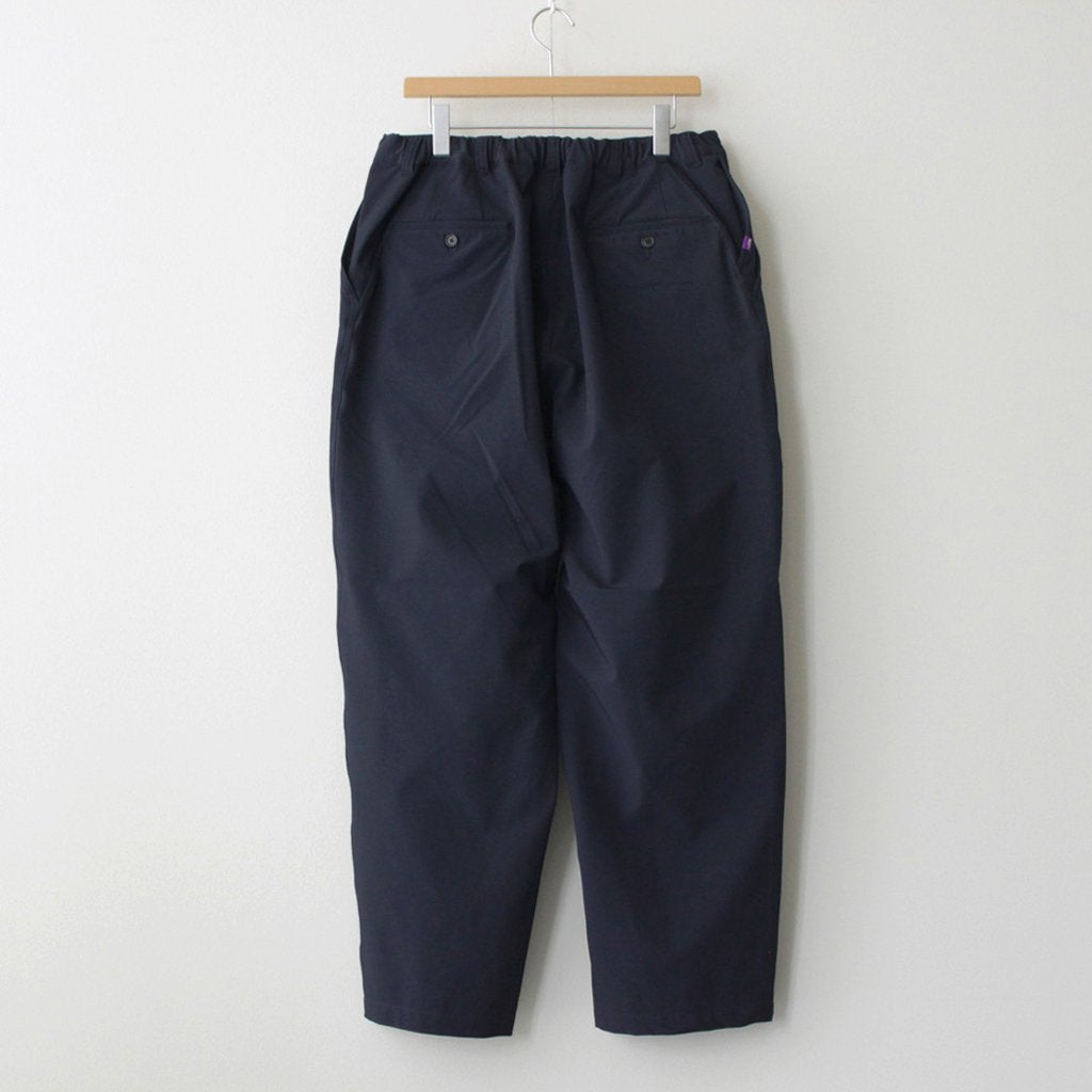 STRETCH TWILL WIDE TAPERED FIELD PANTS #DARK NAVY [NT5359N] _ THE