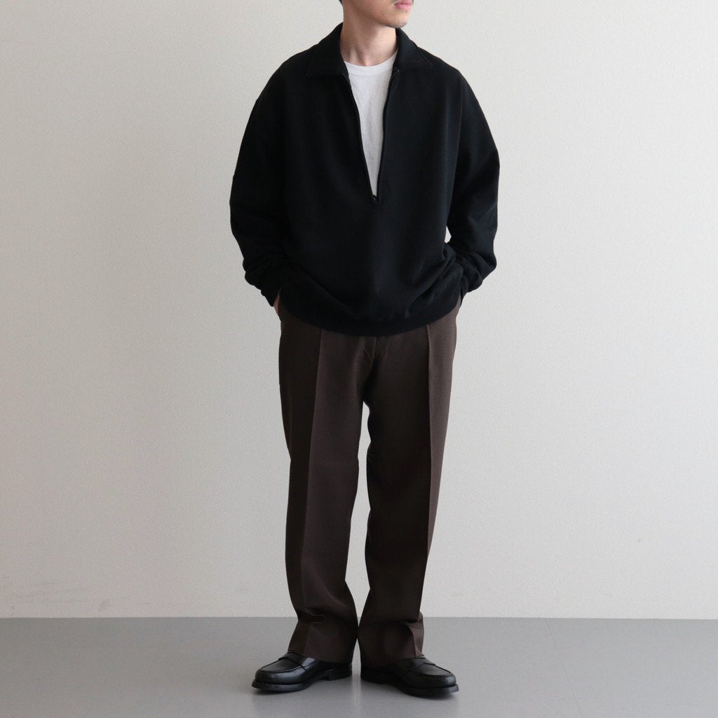 HALF ZIP POLO #BLACK [M23C-11CS01C] _ marka | マーカ – Diffusion