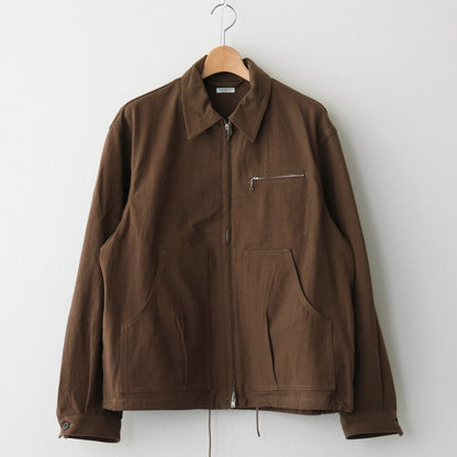 CHINO CLOTH WORKADAY JACKET #STONE BROWN [PMAQ-OT02]
