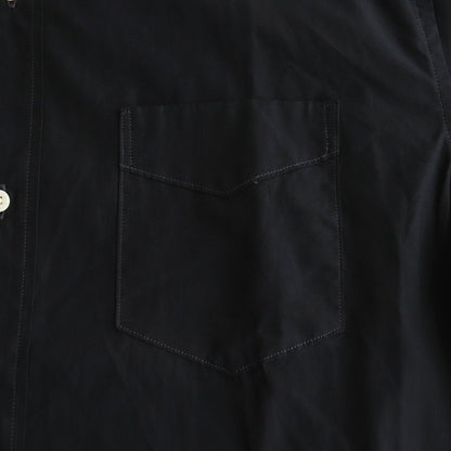 BAND COLLAR DRESS SHIRT #D.NAVY [PMAQ-LS02]