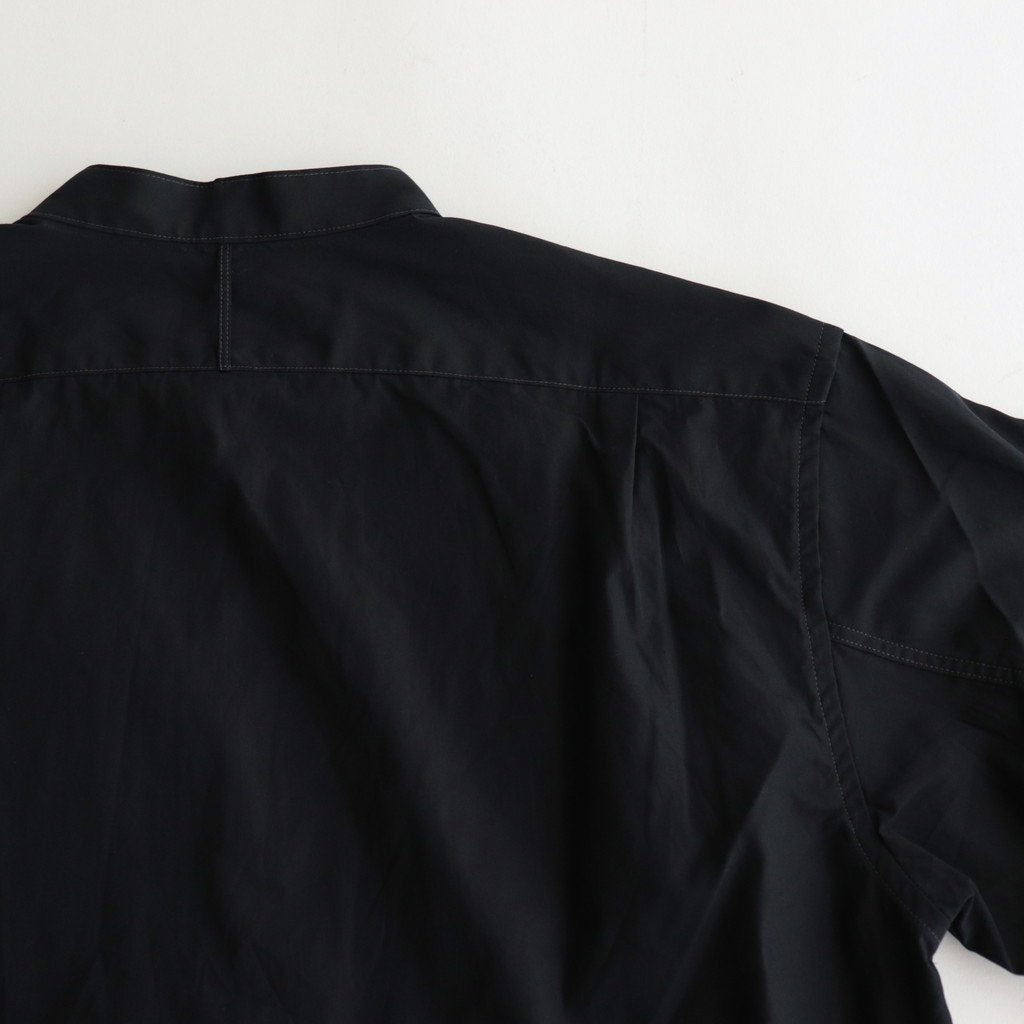 BAND COLLAR DRESS SHIRT #D.NAVY [PMAQ-LS02]