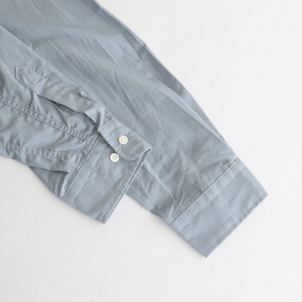 BAND COLLAR DRESS SHIRT #OLD SAX [PMAQ-LS02]