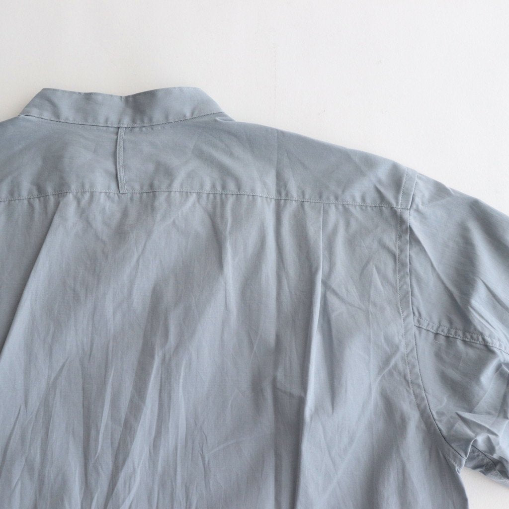 BAND COLLAR DRESS SHIRT #OLD SAX [PMAQ-LS02] _ PHIGVEL MAKERS & Co