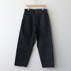 13.5OZ SELVAGE DENIM PANTS WIDE #BLACK [BROOTS23F7]