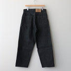 13.5OZ SELVAGE DENIM PANTS WIDE #BLACK [BROOTS23F7]
