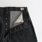13.5OZ SELVAGE DENIM PANTS WIDE #BLACK [BROOTS23F7]