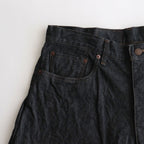 13.5OZ SELVAGE DENIM PANTS WIDE #BLACK [BROOTS23F7]