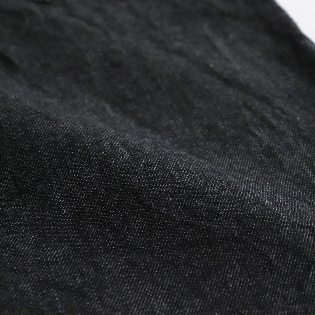 13.5OZ SELVAGE DENIM PANTS WIDE #BLACK [BROOTS23F7]