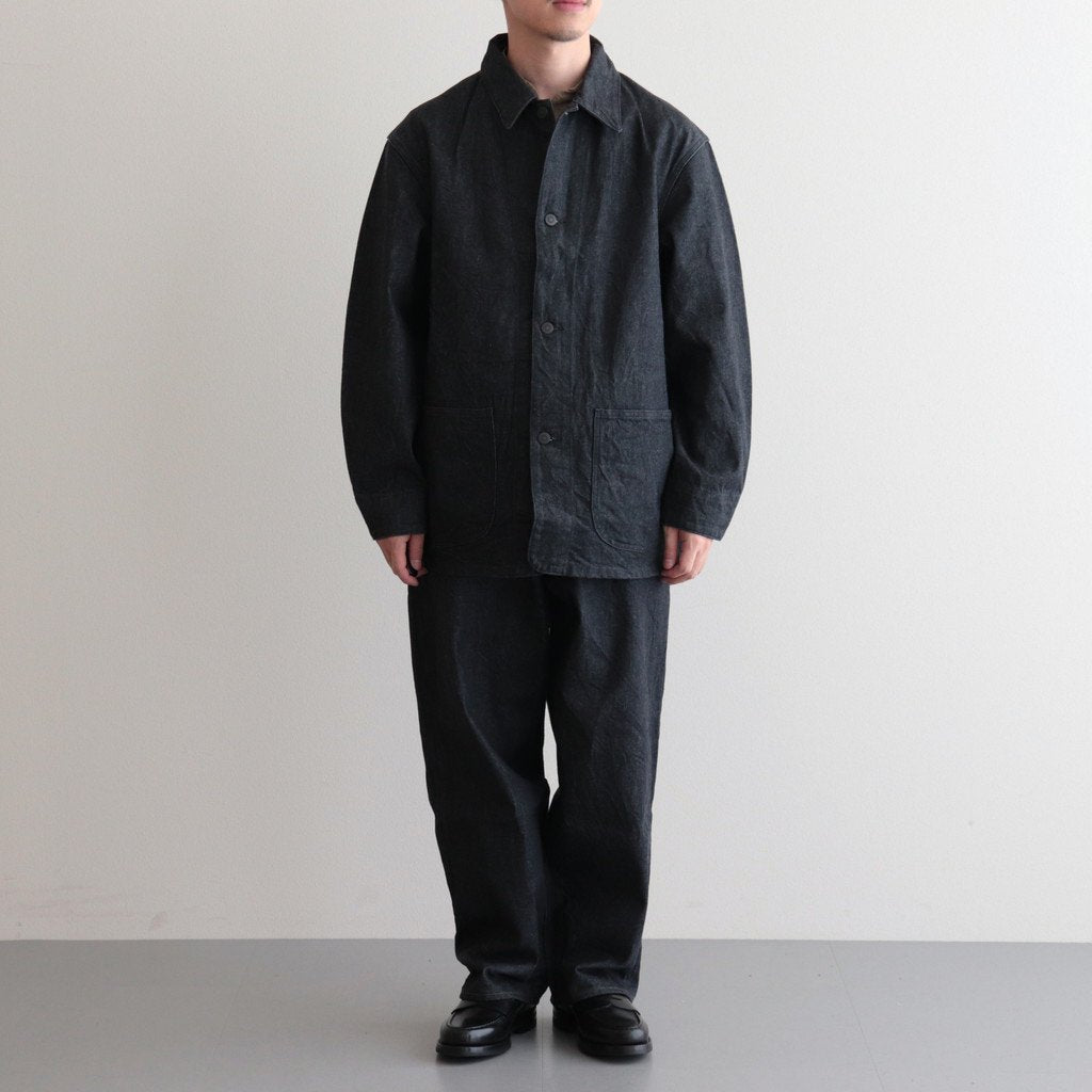 13.5OZ SELVAGE DENIM PANTS WIDE #BLACK [BROOTS23F7]