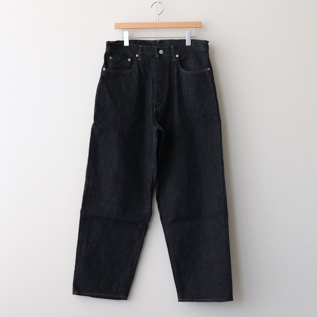 13.5OZ SELVAGE DENIM PANTS WIDE #INDIGO [BROOTS23F7]