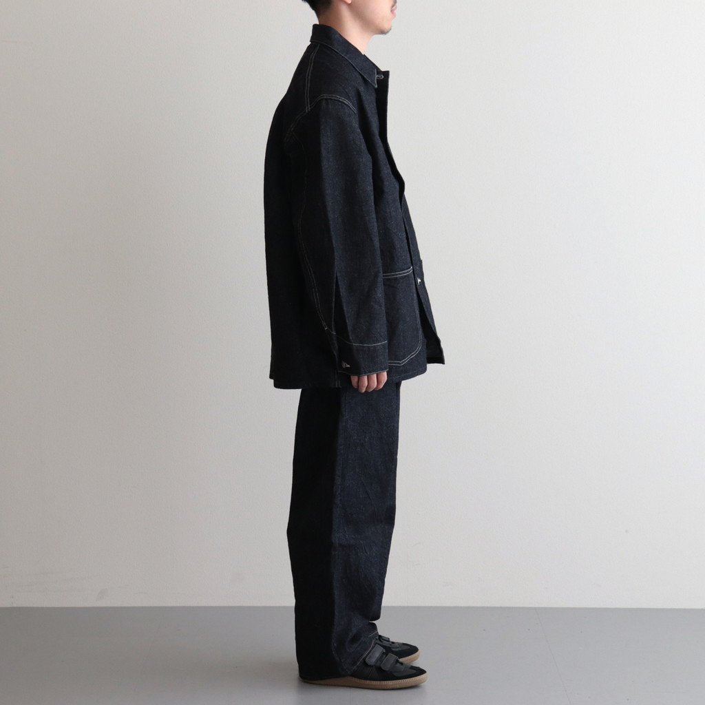 13.5OZ SELVAGE DENIM PANTS WIDE #INDIGO [BROOTS23F7]