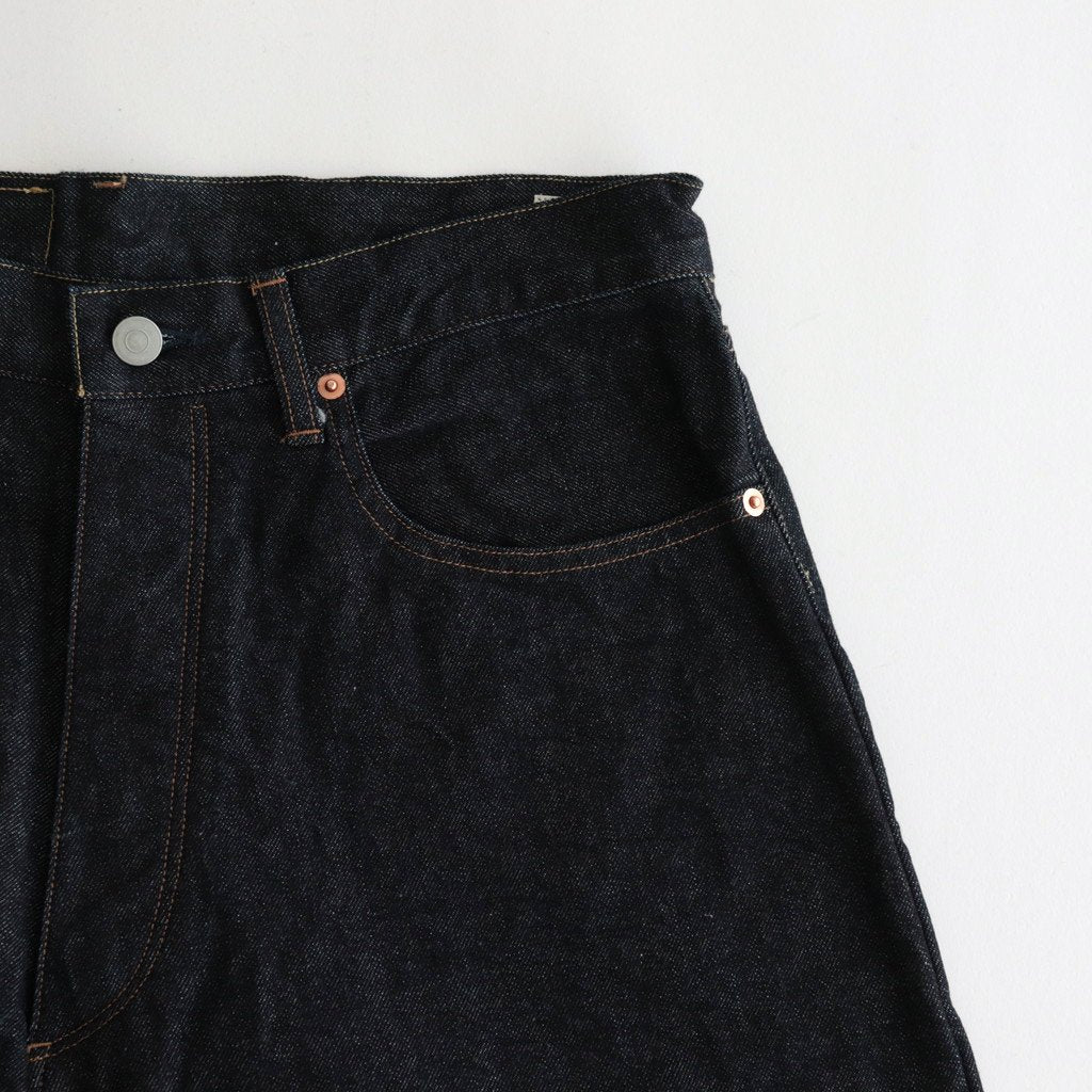 13.5OZ SELVAGE DENIM PANTS WIDE #INDIGO [BROOTS23F7]
