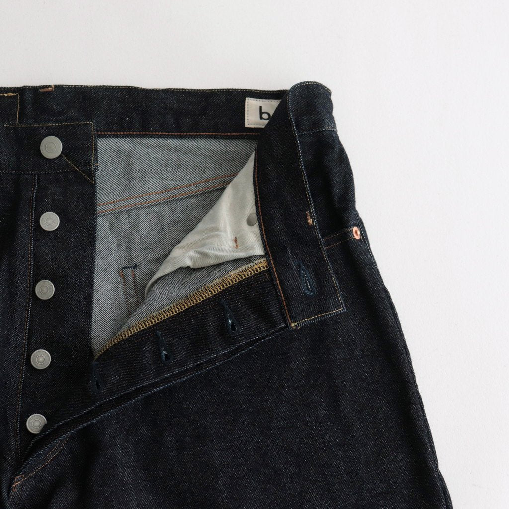 13.5OZ SELVAGE DENIM PANTS WIDE #INDIGO [BROOTS23F7]
