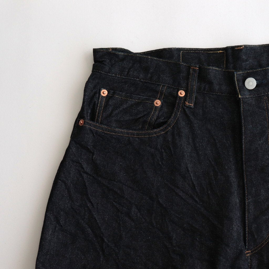 13.5OZ SELVAGE DENIM PANTS WIDE #INDIGO [BROOTS23F7]