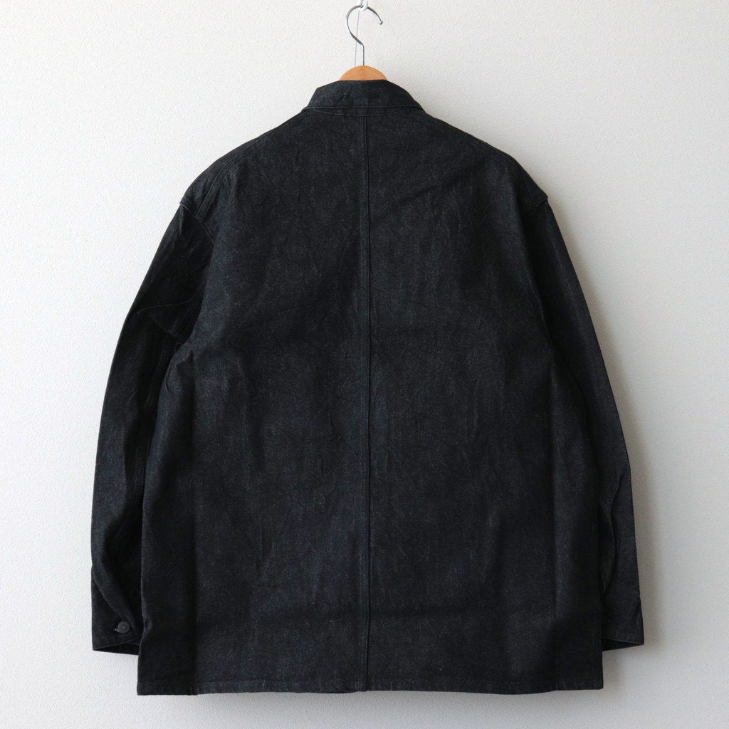 13.5OZ SELVAGE DENIM COVERALL #BLACK [BROOTS23F5]