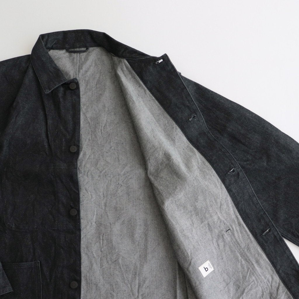 13.5OZ SELVAGE DENIM COVERALL #BLACK [BROOTS23F5]