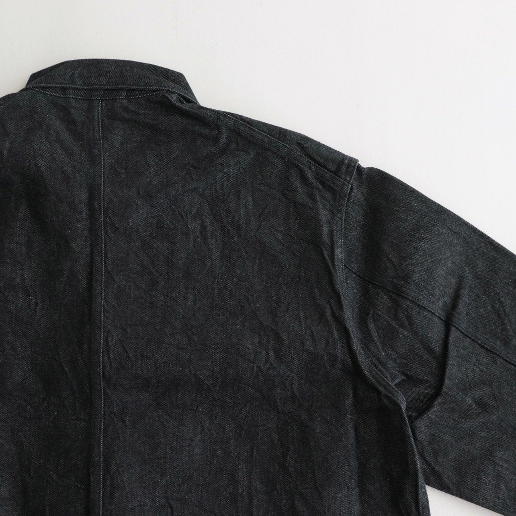 13.5OZ SELVAGE DENIM COVERALL #BLACK [BROOTS23F5]