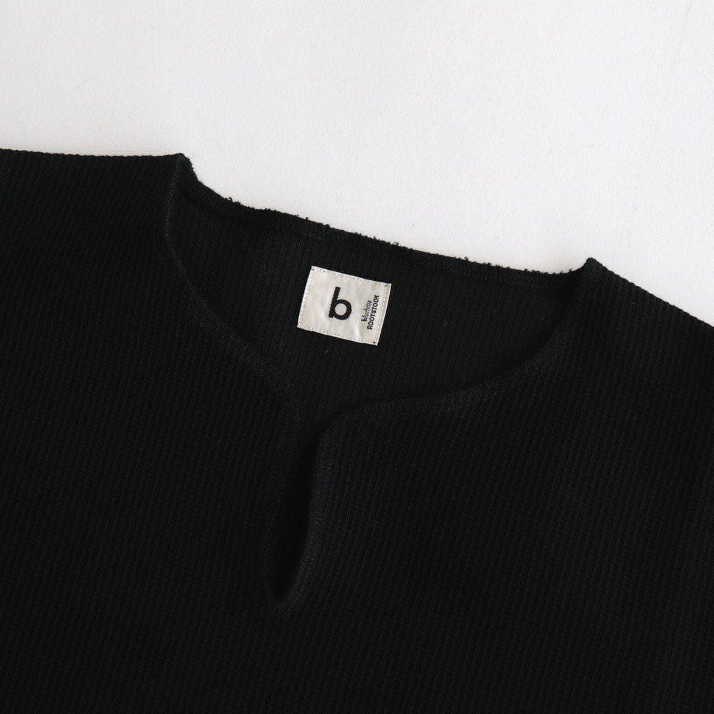 ROUGH&SMOOTH THERMAL OVER-NECK #BLACK [BROOTS23F16]