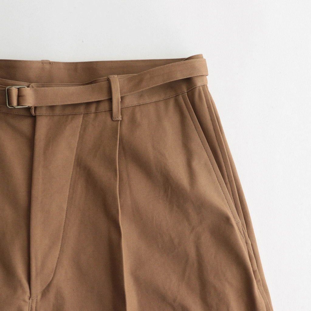 BELTED CHINOS #CAMELBROWN [BHS23F024]