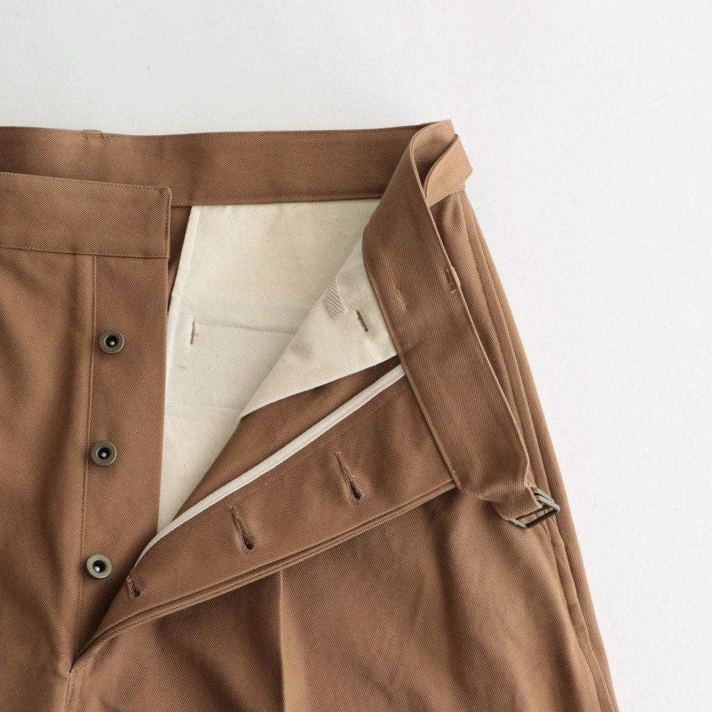 BELTED CHINOS #CAMELBROWN [BHS23F024] _ blurhms | ブラームス