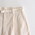 BELTED CHINOS #ECRU [BHS23F024]