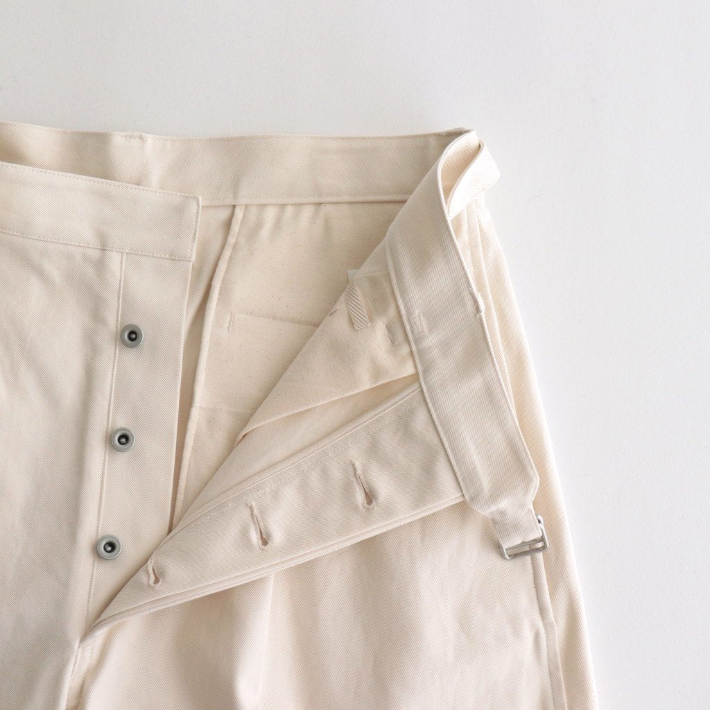 BELTED CHINOS #ECRU [BHS23F024]