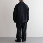 12.9OZ SELVAGE DENIM GI-BELT PANTS #BLACK SOLID [BHS23F004]