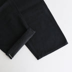 12.9OZ SELVAGE DENIM GI-BELT PANTS #BLACK SOLID [BHS23F004]