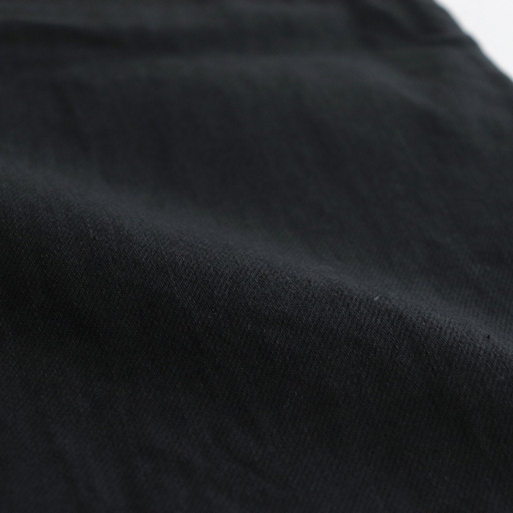 12.9OZ SELVAGE DENIM GI-BELT PANTS #BLACK SOLID [BHS23F004]