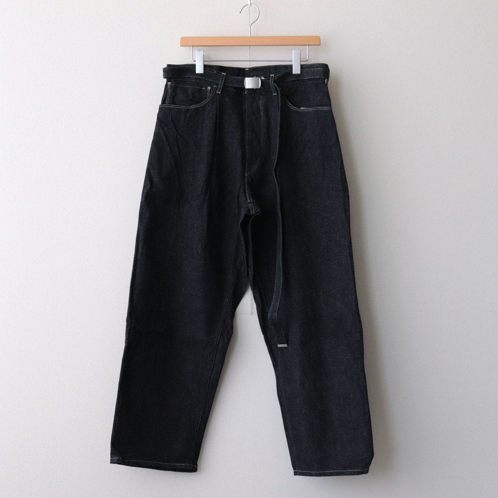 12.9OZ SELVAGE DENIM GI-BELT PANTS #INDIGO [BHS23F004]