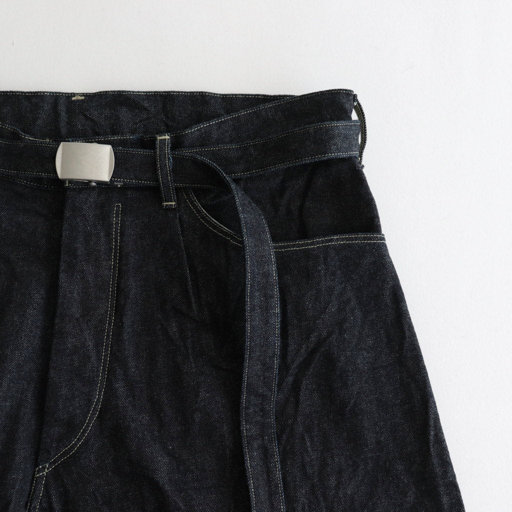 12.9OZ SELVAGE DENIM GI-BELT PANTS #INDIGO [BHS23F004]