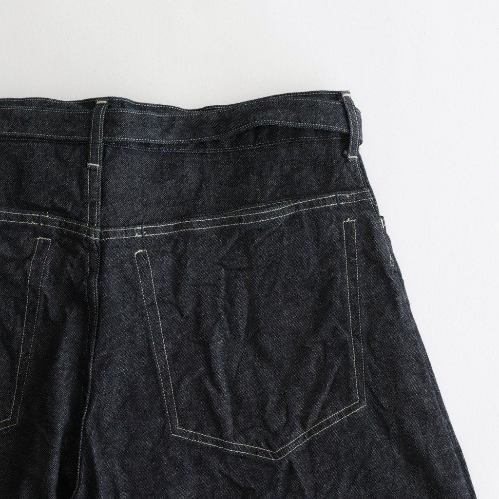 12.9OZ SELVAGE DENIM GI-BELT PANTS #INDIGO [BHS23F004] _ blurhms