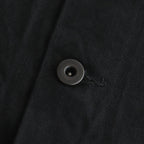12.9OZ DENIM STAND COLLAR JACKET #BLACK SOLID [BHS23F005]