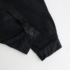 12.9OZ DENIM STAND COLLAR JACKET #BLACK SOLID [BHS23F005]
