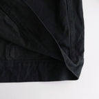 12.9OZ DENIM STAND COLLAR JACKET #BLACK SOLID [BHS23F005]