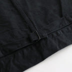 12.9OZ DENIM STAND COLLAR JACKET #BLACK SOLID [BHS23F005]